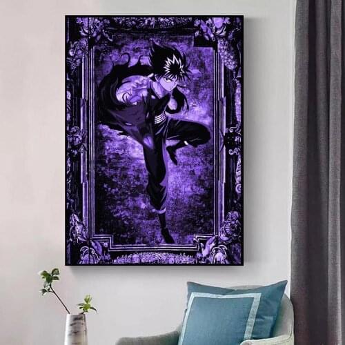 Yuyu Hakusho Hiei Anime Art Print Poster Picture Wall Modern Minimalist Bedroom Living Room Decoration