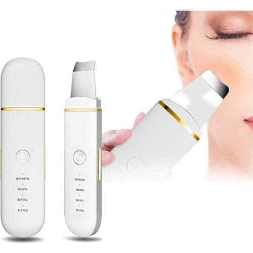 Sonic Vibration Import Facial Lifting Cleaning Ultrasonic Face Scrubber Exfoliators Facial Skin Scrubber