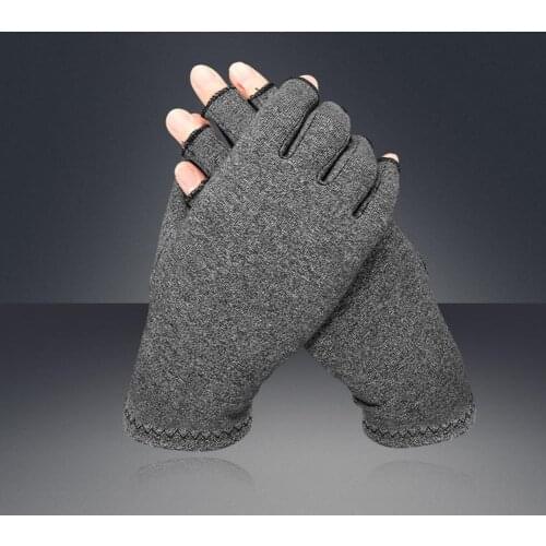 Mumian 1 Pair Arthritis Gloves Compression Wrist Support Joint Pain Relief Breathable Cotton Hand Brace Women Men Therapy Cuff