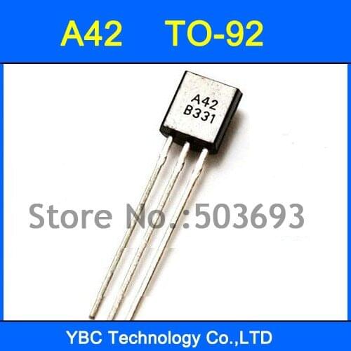 1000pcs/lot A42 KSP42 Triode Transistor Triode TO-92