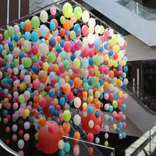 16inch/40cm Round Chinese Paper Lanterns Birthday Wedding Party Decoration DIY Crafts Lampion Hanging Lanterns Party Supplies