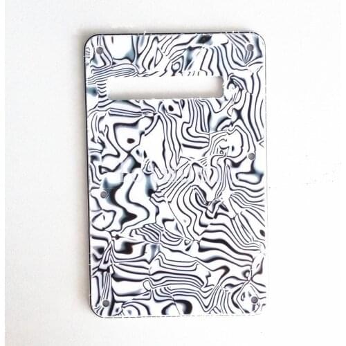 2pcs 3ply Back plate Guitar Trem Cover Tremolo Cavity Cover For Fender ST stratocaster Replacement White and Black