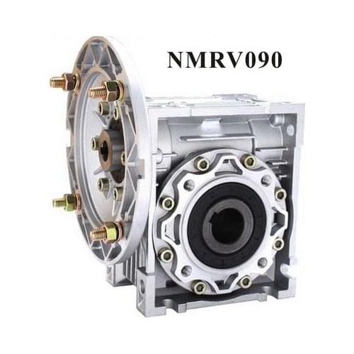 7.5:1 or 100 :1 NMRV090 Worm Reducer Worm Gearbox 19mm 24mm 28mm input shaft 90 Degree Speed Reducer RV090