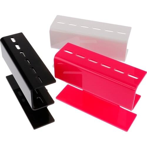 Acrylic 6 Holes Tweezers Bracket Storage Rack Display Stand For Collecting And Arranging Eyelashes Shelf Holder Tweezer Storage