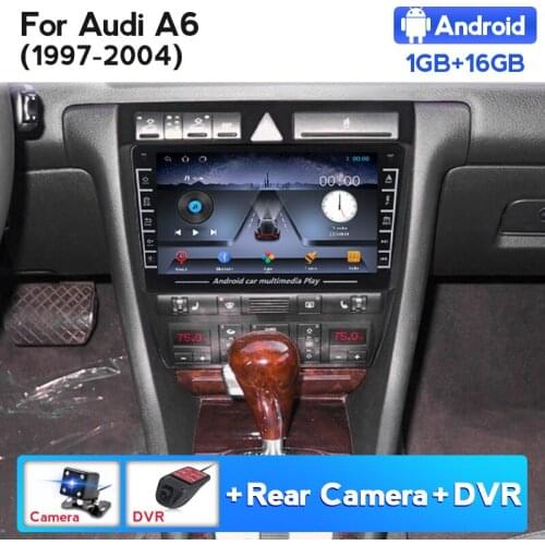 2din Android Car Radio Multimedia Video Player for Audi A6 C5 1997-2004 S6 2 1999-2004 RS6 1 2002-2006 GPS Navigation Carplay BT