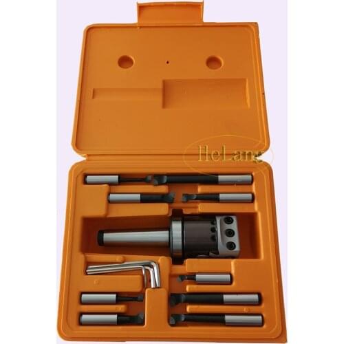 MT3 M12 Arbor F1 -12 50mm boring head and 9pcs 12mm boring bars, boring head set