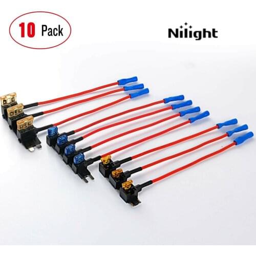 Fuse Holder Adapter GPS Add-A-Circuit Fuse Mini TAP Blade Satellite Radio Cell Phone Charger DVD Player Universal