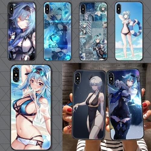 Genshin Impact eula Game Phone Case Cover Hull For iphone 5 5s se 2 6 6s 7 8 12 mini plus X XS XR 11 PRO MAX black trend hoesjes