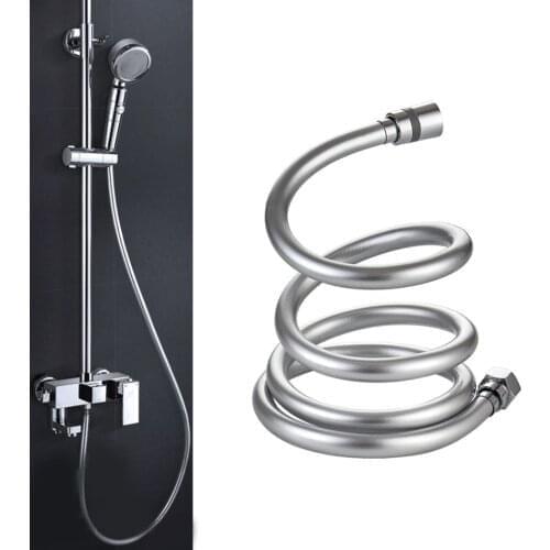 2021 PVC High Pressure 1.5m/2m Thickening anti-winding Smooth Shower Hose For Bath Handheld Shower Head Flexible Shower Hose