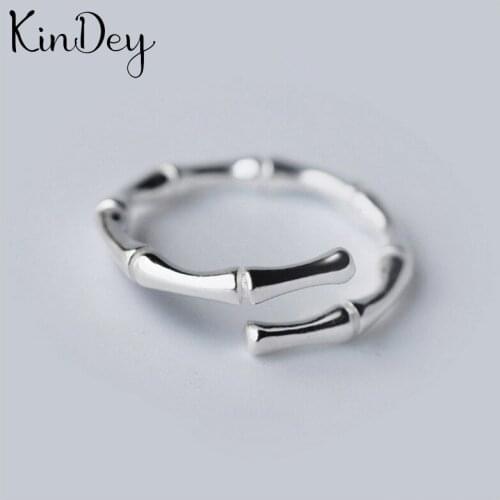 Personality Boho Bamboo Rings For Women Charm Wedding Jewelry Adjustable Antique Finger Ring Anillos