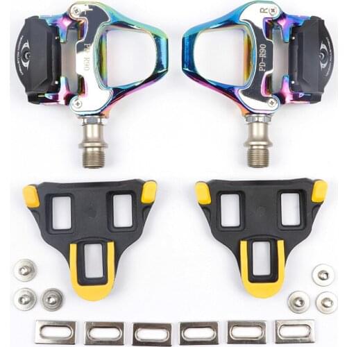 Blooke Roadbike SPD SL Pedal Sepatu Cleat Self Locking Clip Colorful Anti-slip Clipless For Wellgo Road Bike Racing Riding Parts