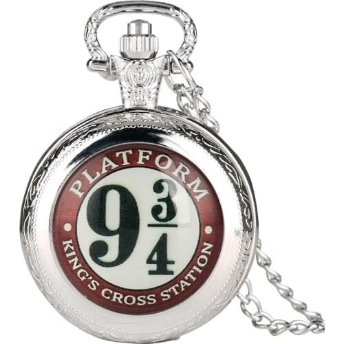 Cool Nine 3/4 Pattern Quartz Pocket Watch Arabic Number Clock Necklace Chain Pendant Clock Men Women Gifts Reloj De Bolsillo