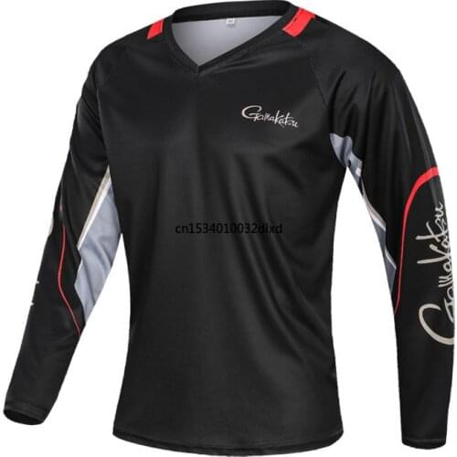 Hot Sale Gamakatsu Men Fishing Clothing Outdoor Quick Dry Mens Long Sleeve Breathable Fishing Shirts Anti Uv Fishing Jackets