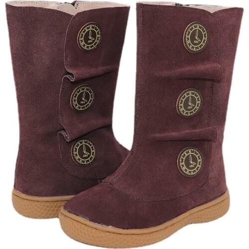 Livie & Luca Kids Boots Girls Children Snow Fashion Autumn And Winter 2021 Of Geniune Leather Toddler ShoesNew