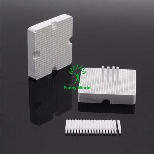 BEST 2Pcs Dental Dentist Honeycomb Firing Trays and 20Pcs Ceramic Zirconia Pins