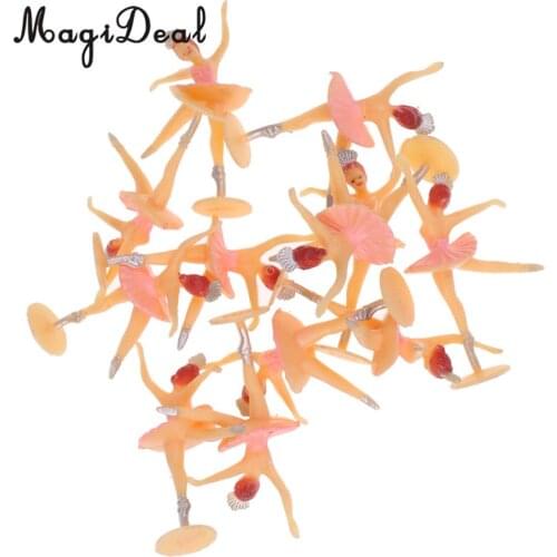 MgaiDeal 12pcs Mini Ballerina Dancing Girl Baby Shower Favors Party Table Decor Supplies Lightweight and Durable Girl Confetti