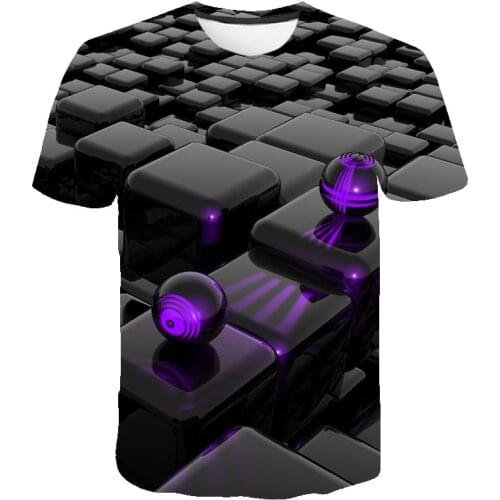 2021 Personality Graphic Men t-shirt Abstract Pattern Print Short Sleeve t-shirts Tops Summer Casual Streetwear o neck t shirt