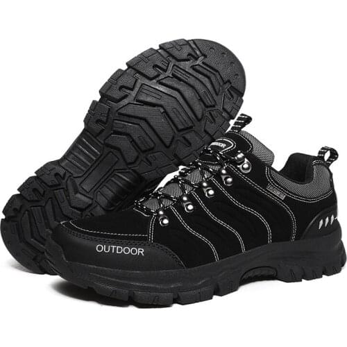 Climbing Rock Outdoor Mountain Anti-skid Nonslip Hiking Shoes Men Waterproof Lightweight Breathable Shockproof Trekking Sneakers
