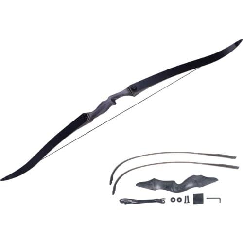 60 Inches Long Bow 30-50 LBS Straight Bow Recurve Bow For Competition Practice Outdoor Archery Hunting Shooting