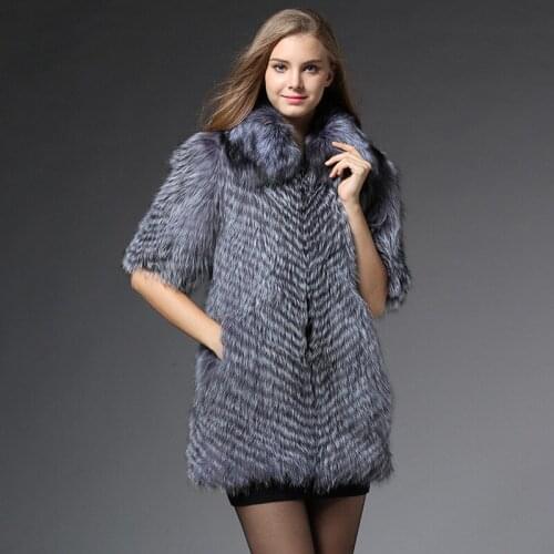 Fluffy womens fur coat winter women Fox fur jacket Women Brand Faux Fur Coat