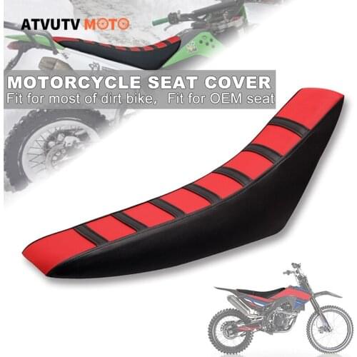 Universal Gripper Soft Motorcycle Seat Cover Rib Skin Rubber for Dirt Bike Enduro HONDA KTM YAMAHA