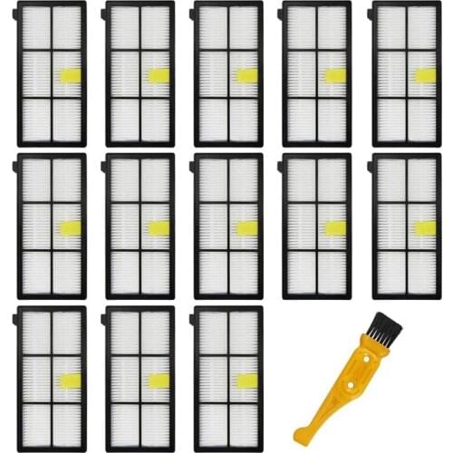 14Pcs Hepa Filters Replacement Parts for Irobot Roomba 870/800/880/960/980 Robotic Vacuum Roomba (800 900 Series) Accessories