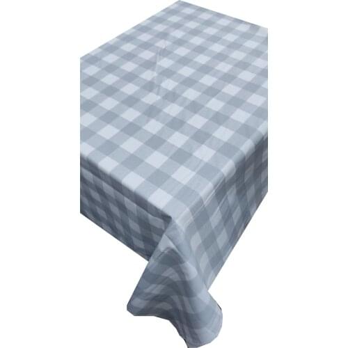 Zeren Home Gray Plaids Panama Keteni Carefree Table Cloth 140x180 cm