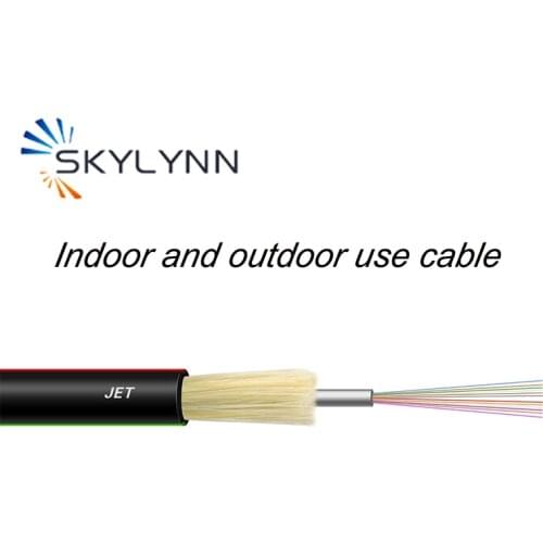 1Km/Roll FTTH Indoor and Outdoor Use 1 Core Single Mode G657A1 Fiber Optic Cable Out Diameter 4.5mm