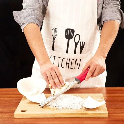 1PC New Citrus Lemon Zester Cheese Grater Ginger Potato Garlic Chocolate Zester with Plastic Cover Long Ergonomic Handle OK 0965