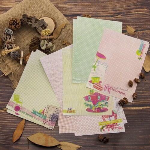 14 Sheets Background Papers Decorative Paper For Clear Stamps CUTTING DIES Scrapbooking STENSICLS DIY PHOTO Album Cards MAKING