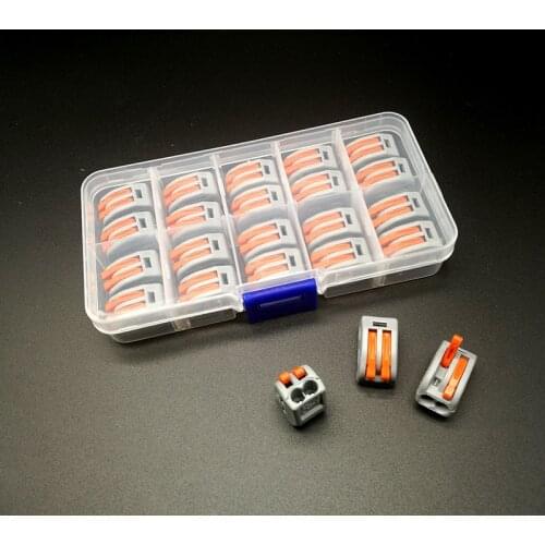 20 Pieces Mini Fast Universal Compact Car Photovoltaic Solar Butt Wire Wiring Connector Conductor Terminal Block