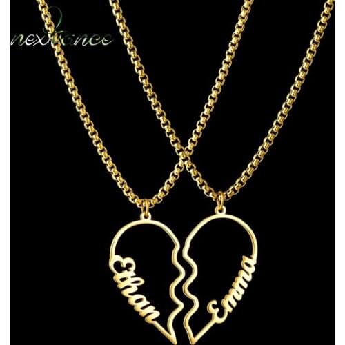 2021 Nextvance Stainless Steel Name Necklaces Freely Switch The Chain Love Necklace Sweet and Romantic Jewelry Accessories