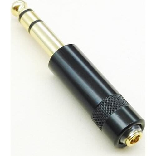 6.35mm 6.5 to 3.5mm Female 20/56ohm/75ohm/110ohm/150ohm/210ohm/309ohm Impedance Resistance Adapter Plug for HiFi Player/Earphone