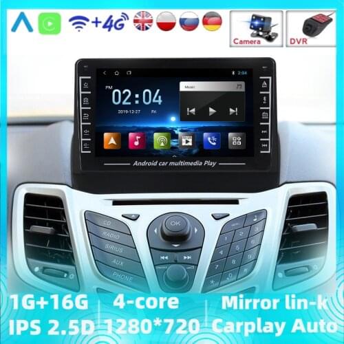 16GB Android 8.1 2Din Car Dvd Multimedia Player GPS For Ford Fiesta 2009 2011 2013 2014 2015 2016 Navigation Stereo Head Unit