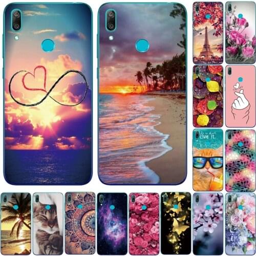 For Huawei Y7 2019 Case TPU Back Cover For Huawei Y7 Prime 2019 Bumper Silicone Black For Huawei Y 7 Prime Y7Prime 2019 Case Bag