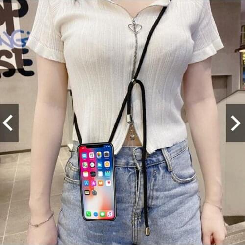 High Quality Soft Case for Samsung Galaxy M02 M02S A02 A02S J7 Prime 2 Max Nxt Core Neo Duo Star A32 Crossbody Phone Cover