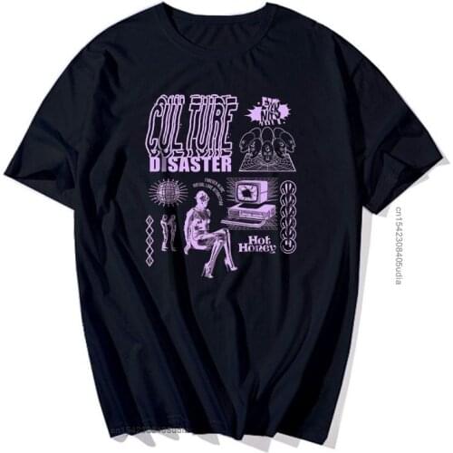 Harajuk Graffiti Funny Print Casual Mens Tshirts Vaporwave Unisex Oversized T Shirt Harajuku Men Clothing T-Shirt Men