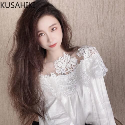 Прозрачные блузки KUSAHIKI China At AliExpress
