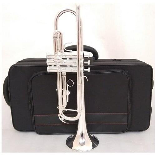 Music Fancier Club Bb Trumpet 3335S Silver Plated Music Instruments Profesional Trumpets Student Included Case Mouthpiece