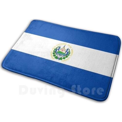 Bandera De El Salvador Soft Non-Slip Mat Rug 2873 Carpet Cushion Flag Salvadoreño Salvadoreña El Salvador San Salvador