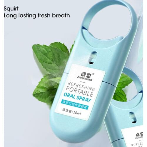 Breath Refreshing Spray Ice Mint Flavor Oral Odor Halitosis Treatment Liquid Mouth Freshener Care
