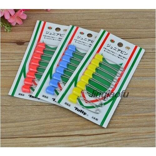 Plastic color head safety pin imported from Japan