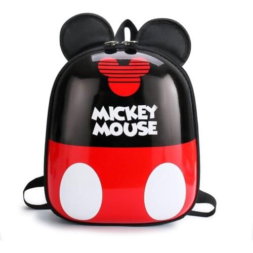 New Disney Anime Mickey Mouse Bag Minnie Backpack for Baby Girls Silicone Waterproof Backpack Primary School Students Schoolbag