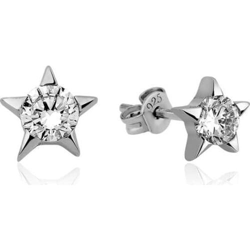 Silver Phosphorous Purple Clover Earring , Quality products , Flashy Designs , Hundreds of kinds of earrings