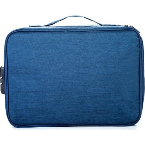 Large Capacity Waterproof Document Bag Organizer Papers Storage Pouch Credential Bag Diploma Storage File Pocket with Separator