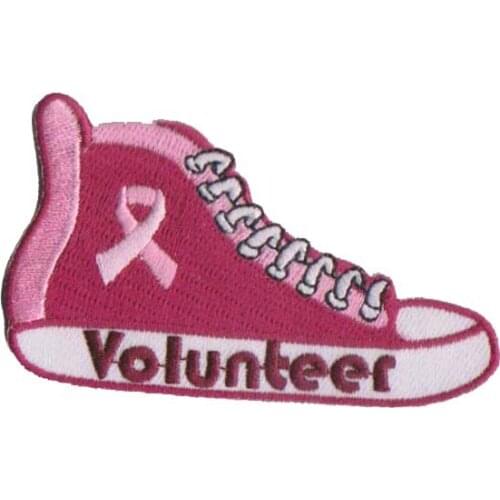 Embroidery volunteer logo high quality made of twill 100pcs/bag welcome customized,free shipping DKP-Cl141225-9