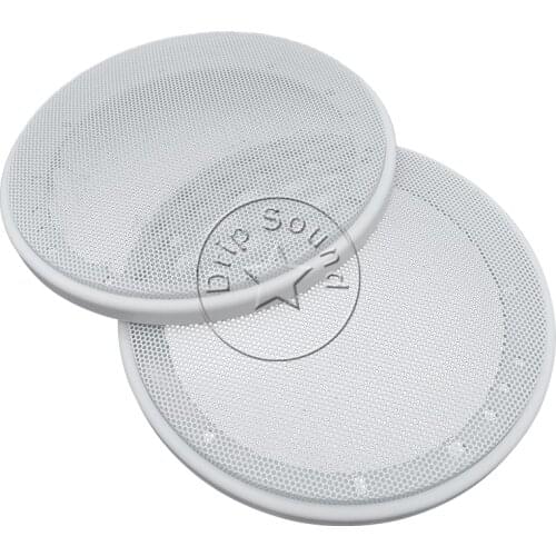 For 6.5" inch Audio Speaker Conversion Net Cover Subwoofer Decorative Circle Metal Mesh 183mm Grille #White