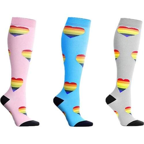 1 Pair Women Compression Socks Sports Long Socks Leg Support Sleeves M/S XL/L sokken