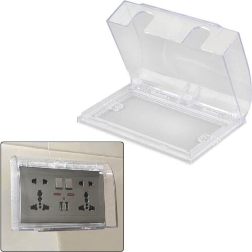 13MA 146 Type Switch Socket Protective Box Waterproof Dust Cover for Household Wall Socket Rectangular Switch Holder