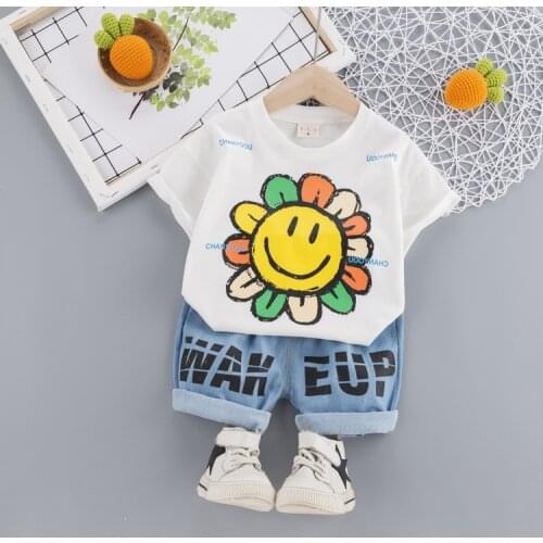 Boys Clothing Sets Summer Baby Boys Clothes Suit Cartoon T-Shirt +Pants 2pcs Baby Sets Clothes for Boys Casual Tracksuit Outfit